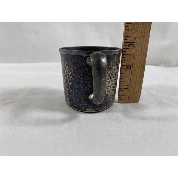 Antique Silverplate Baby Cup Derby SP Co EPNS with W M Mounts - Picture 4 of 7